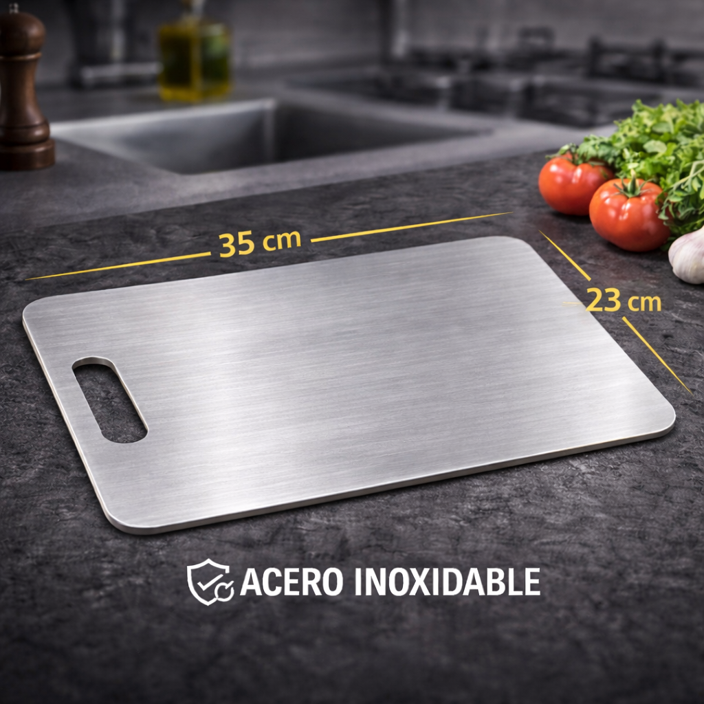 Características técnicas tabla acero inoxidable
